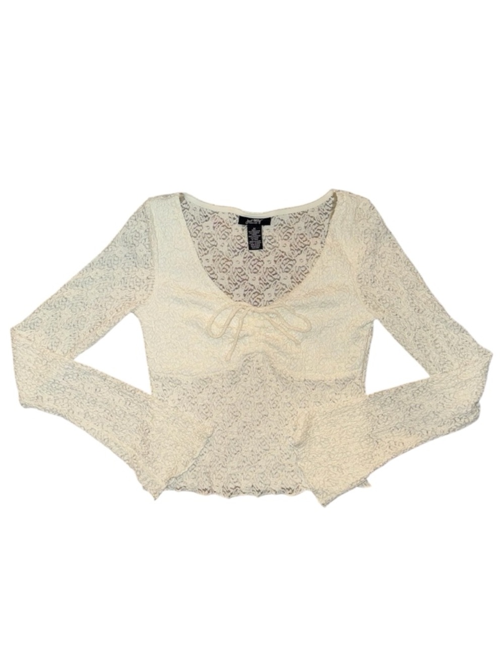 Just Polly New York Lace Long Sleeve Top